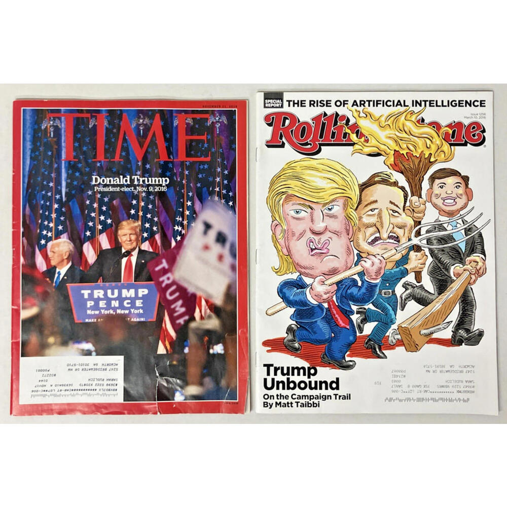 2016 Time / Rolling Stone Magazine - Donald Trump - President Elect - Campaign